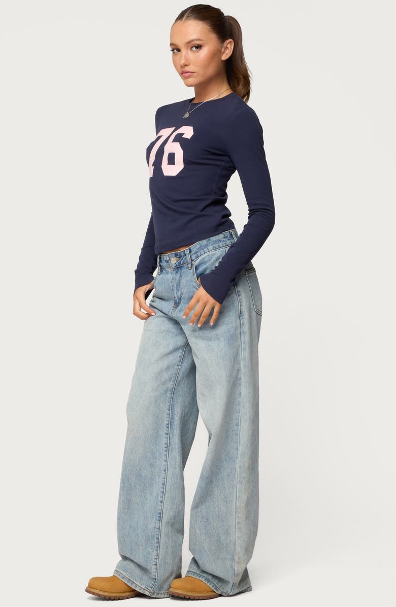 EDIKTED 76 Stretch Cotton Graphic T-Shirt, Alternate, color,