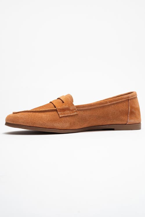 Forever & Always Shoes Dorothy Leather Loafer In Brown