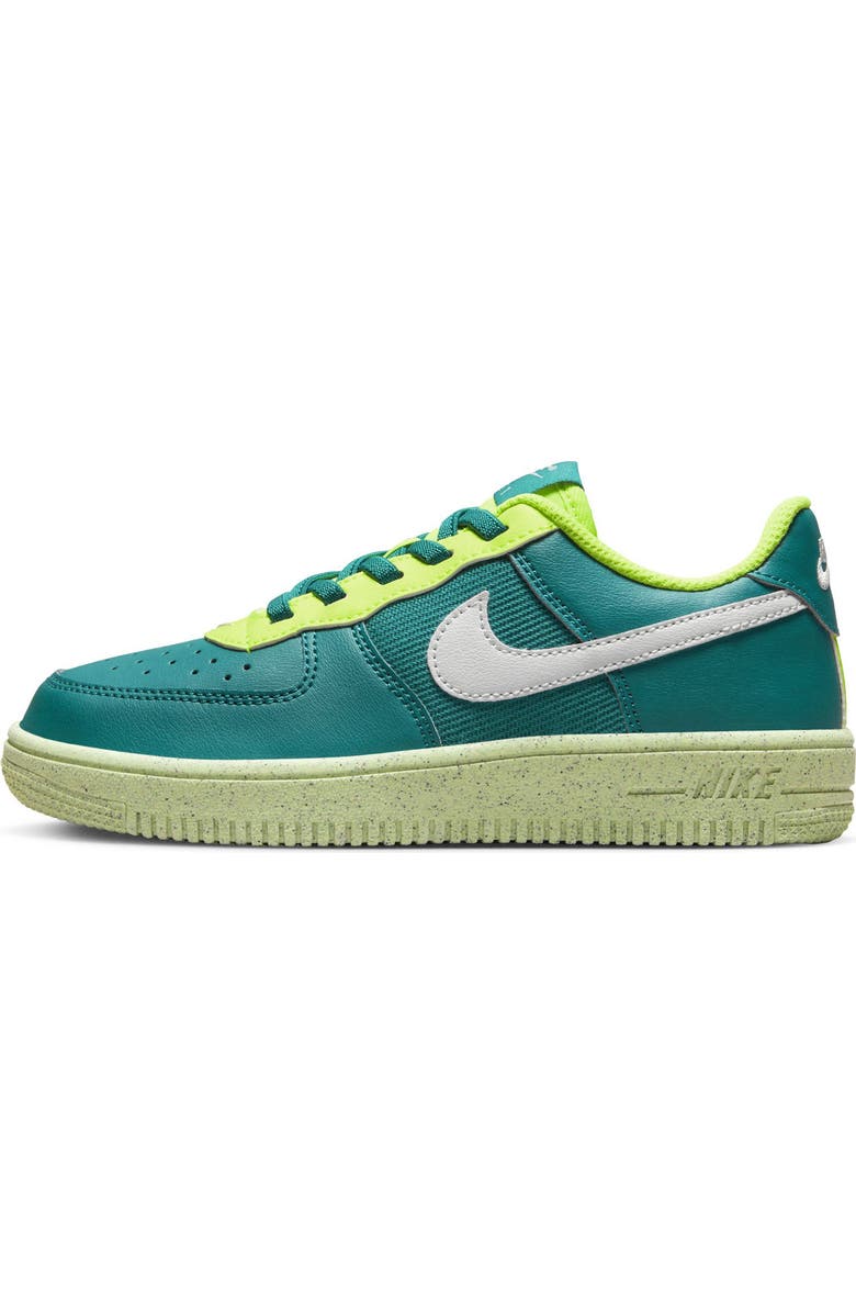 Nike Air Force 1 Crater Sneaker, Alternate, color, Spruce/ Volt/ Volt/ Phantom