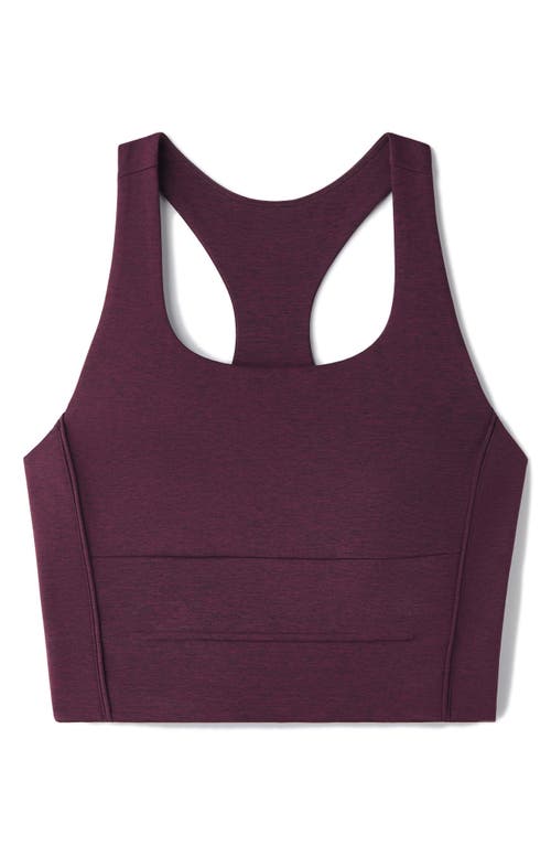 Rhone Revive Longline Bra In Burgundy