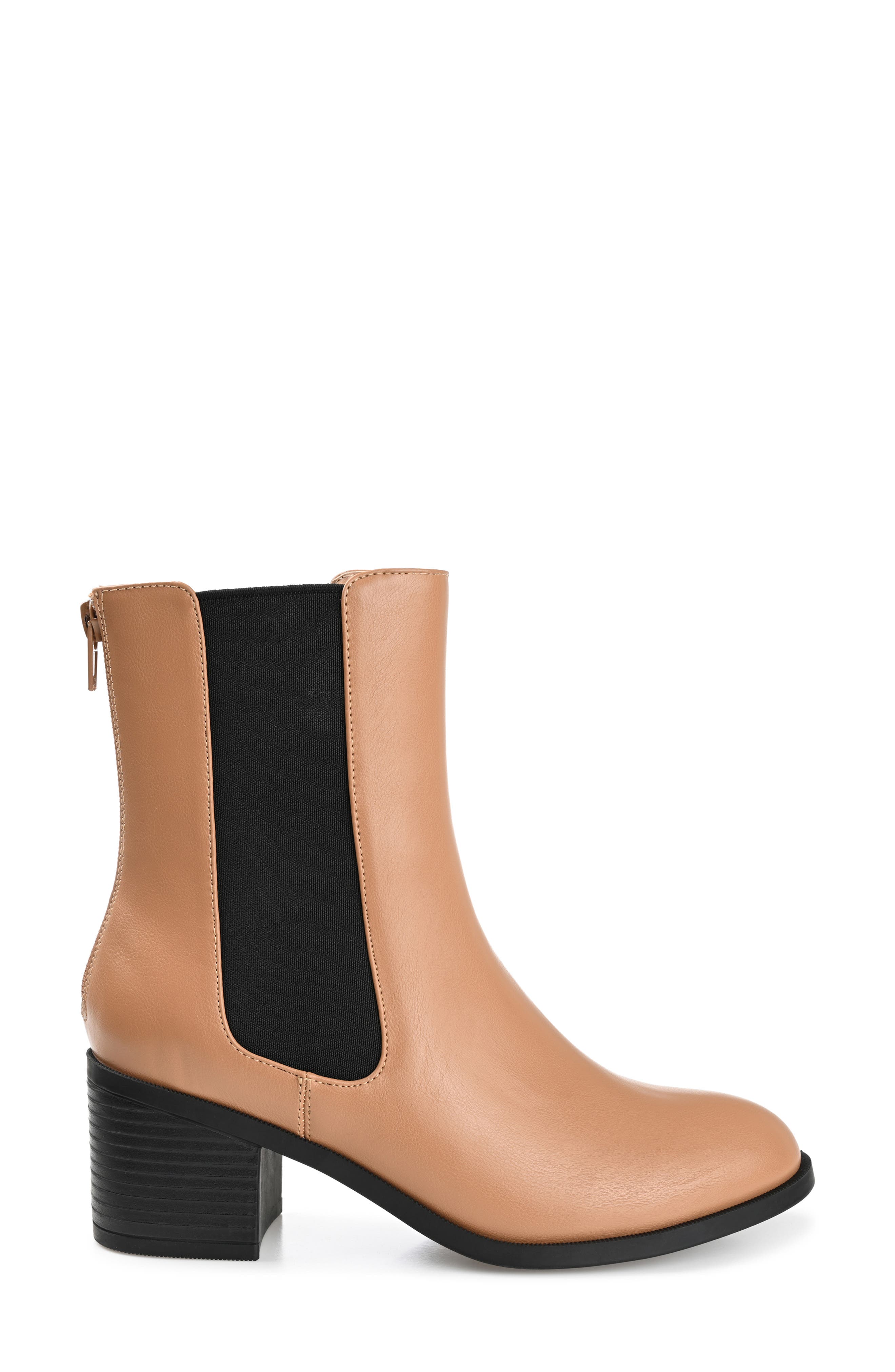 Journee Collection Tayshia Bootie, Alternate, color, Tan