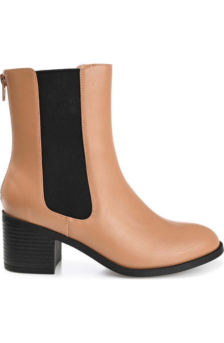 Journee Collection Tayshia Bootie, Alternate, color, Tan