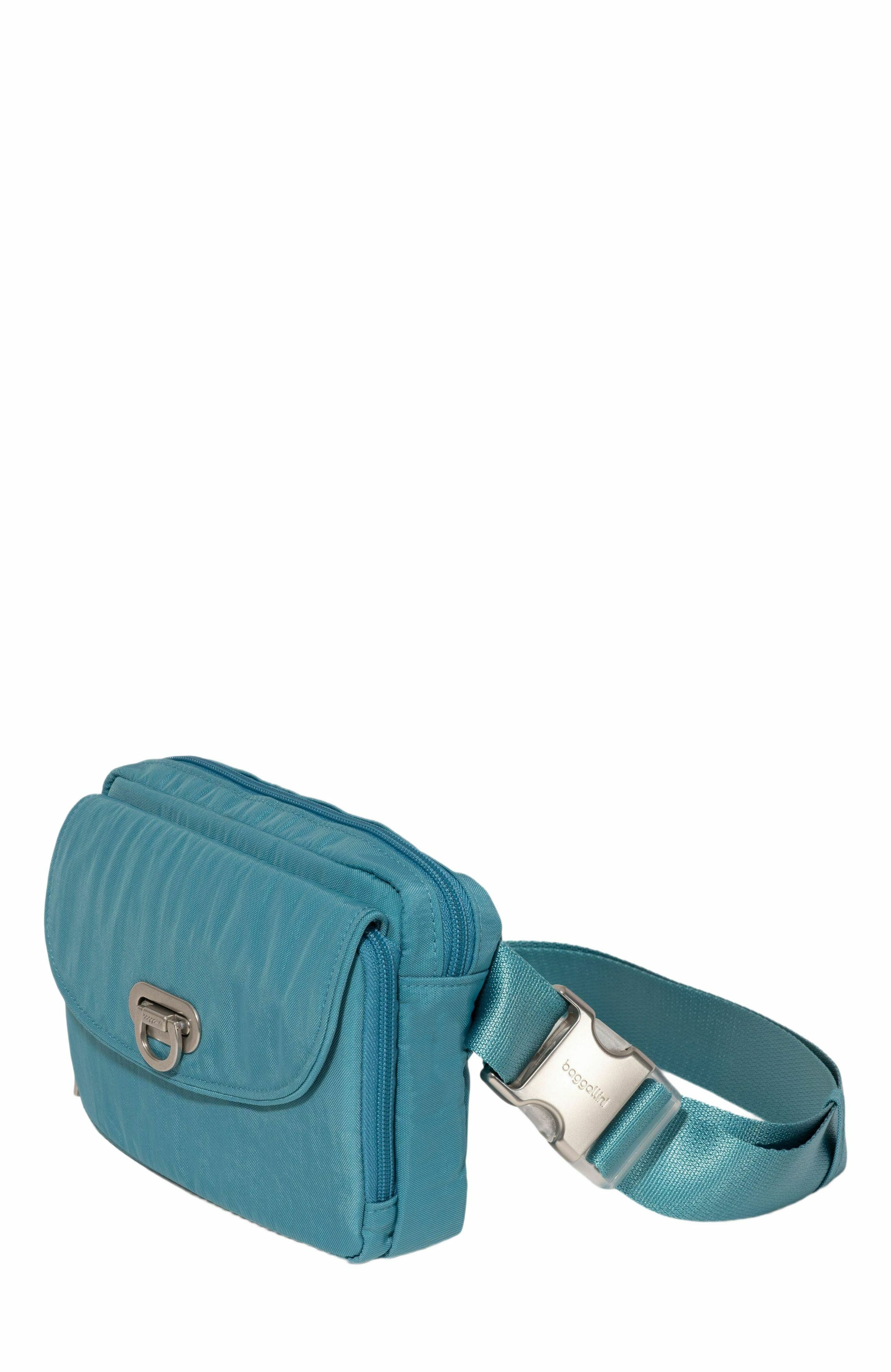 BAGGALLINI Coastal Flip Lock Sling Bag, Alternate, color, Seaside Blue
