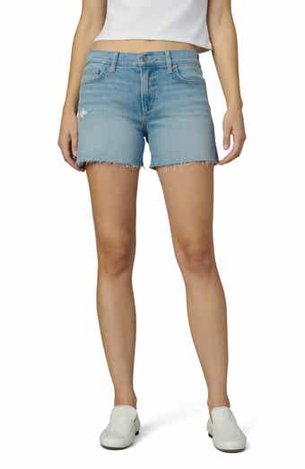 Joe's The Ozzie Raw Hem Side Slit Mid Rise Denim Shorts
