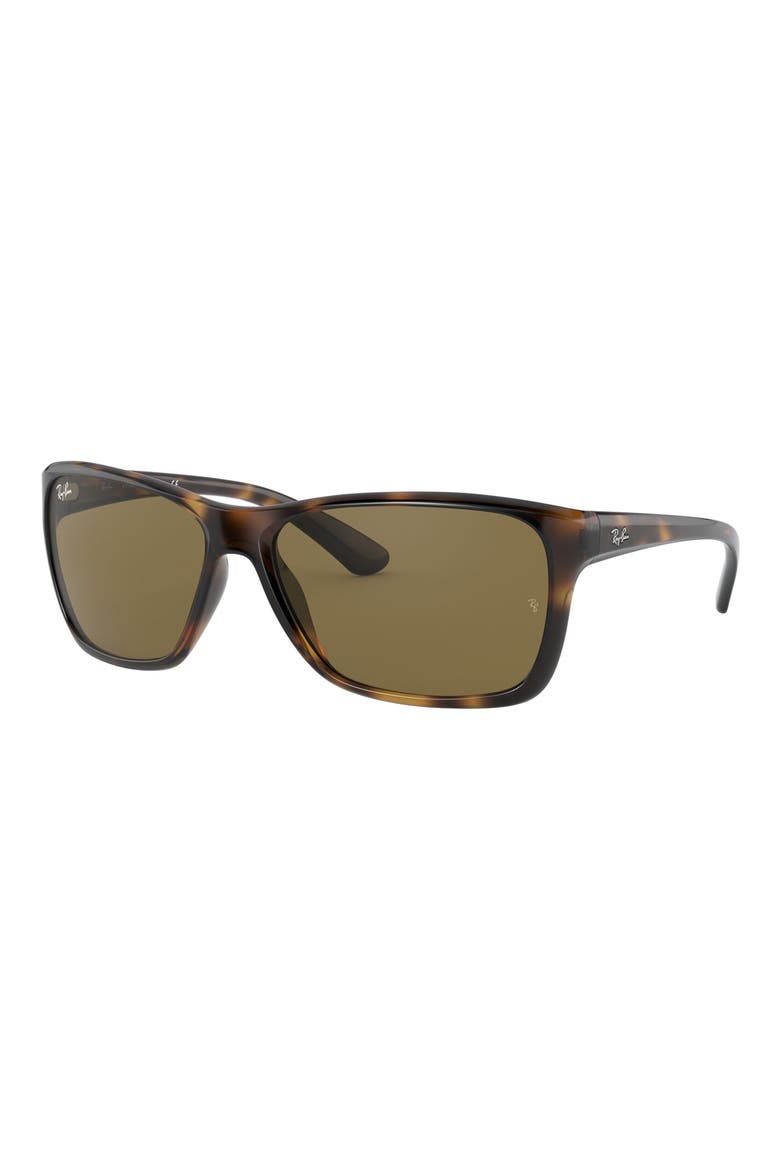 61mm Square Sunglasses, Alternate, color, HAVANA