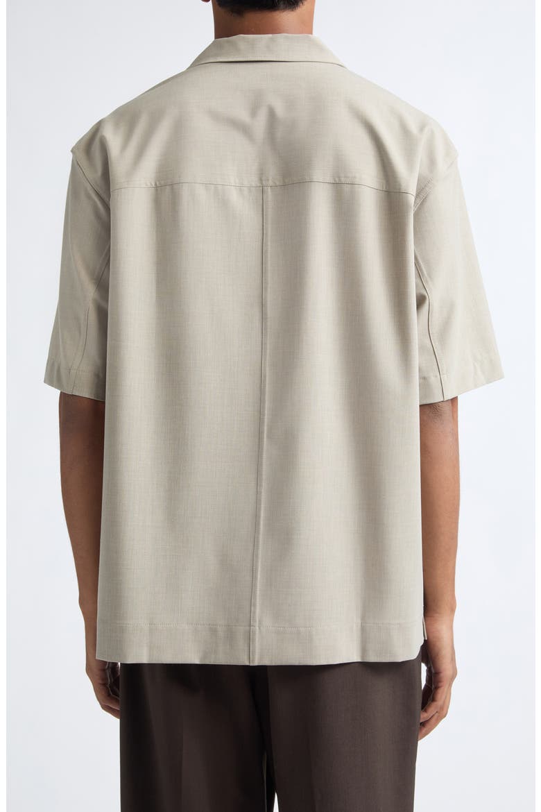 Boxy Camp Shirt, Alternate, color, CHALK