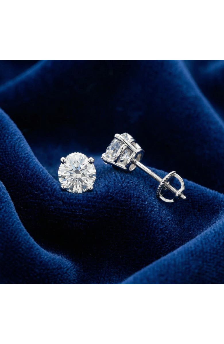 Bliss Diamond 1.50ct Lab Grown Diamond Studs 14k Gold Screw Backs, Alternate, color, 14K White Gold