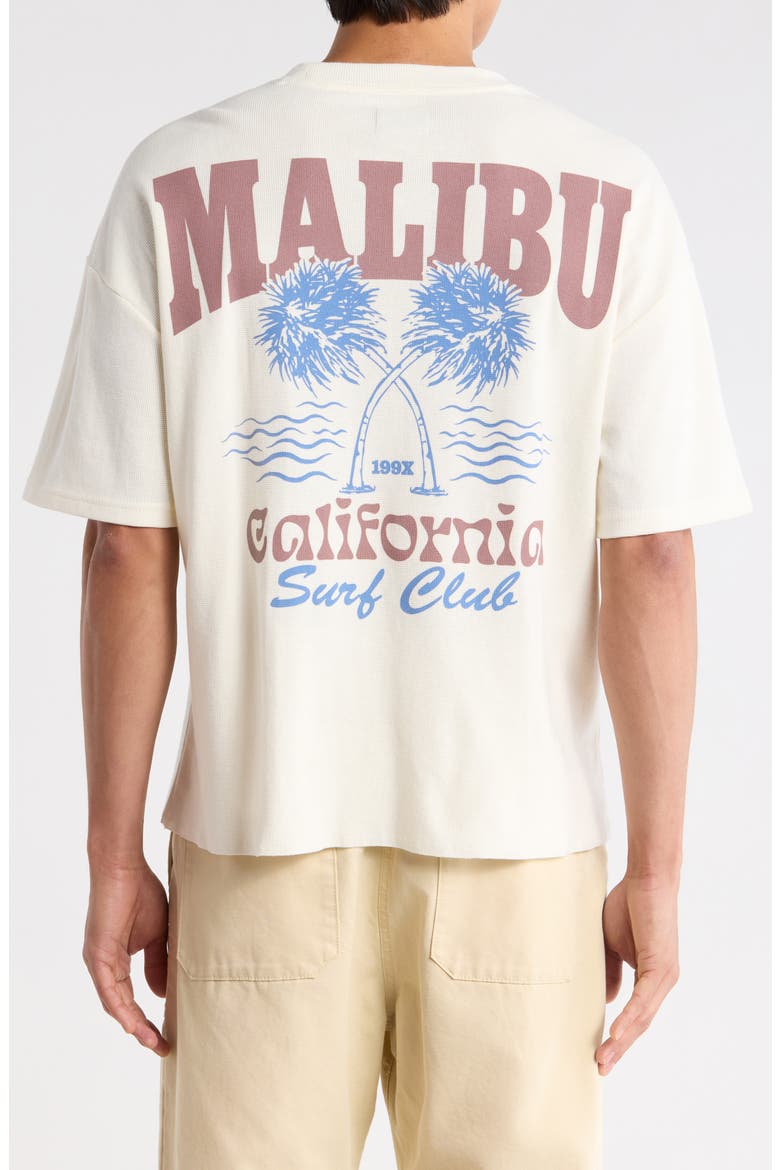 Malibu Waffle Knit T-Shirt, Alternate, color, CREAM