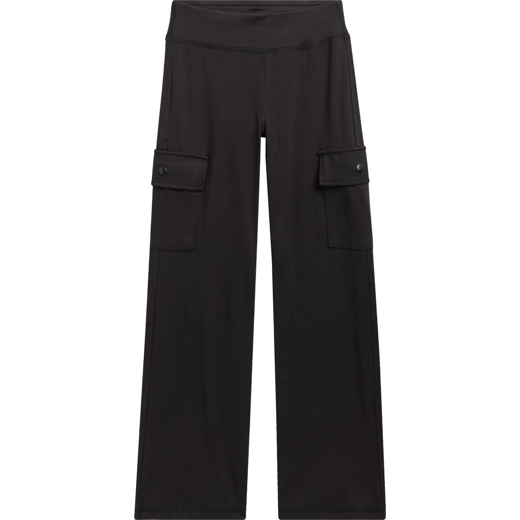 90 Degree By Reflex Conquer Wide Leg Leggings In Black