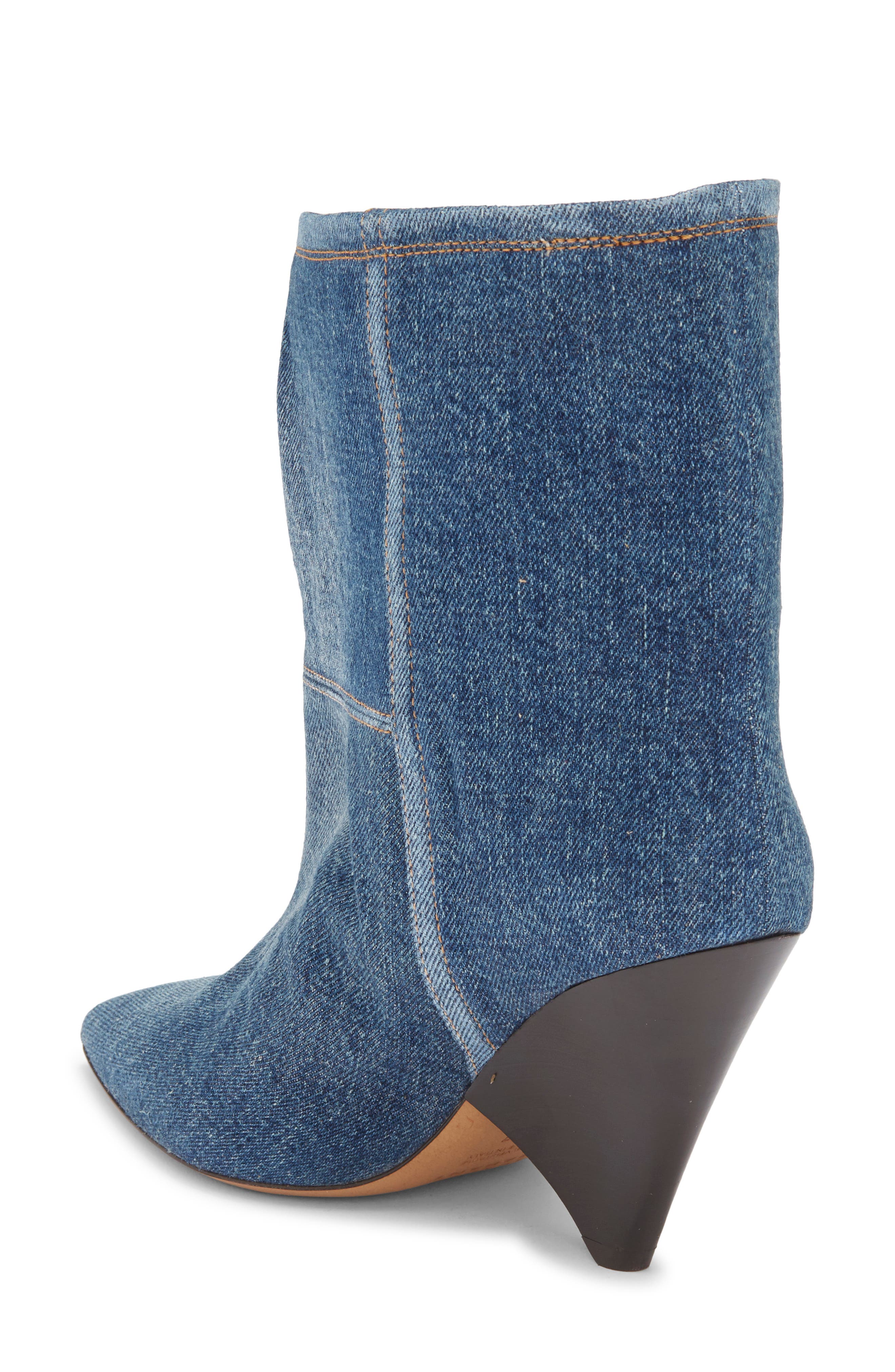 Isabel Marant Miyako Denim Bootie, Alternate, color, 