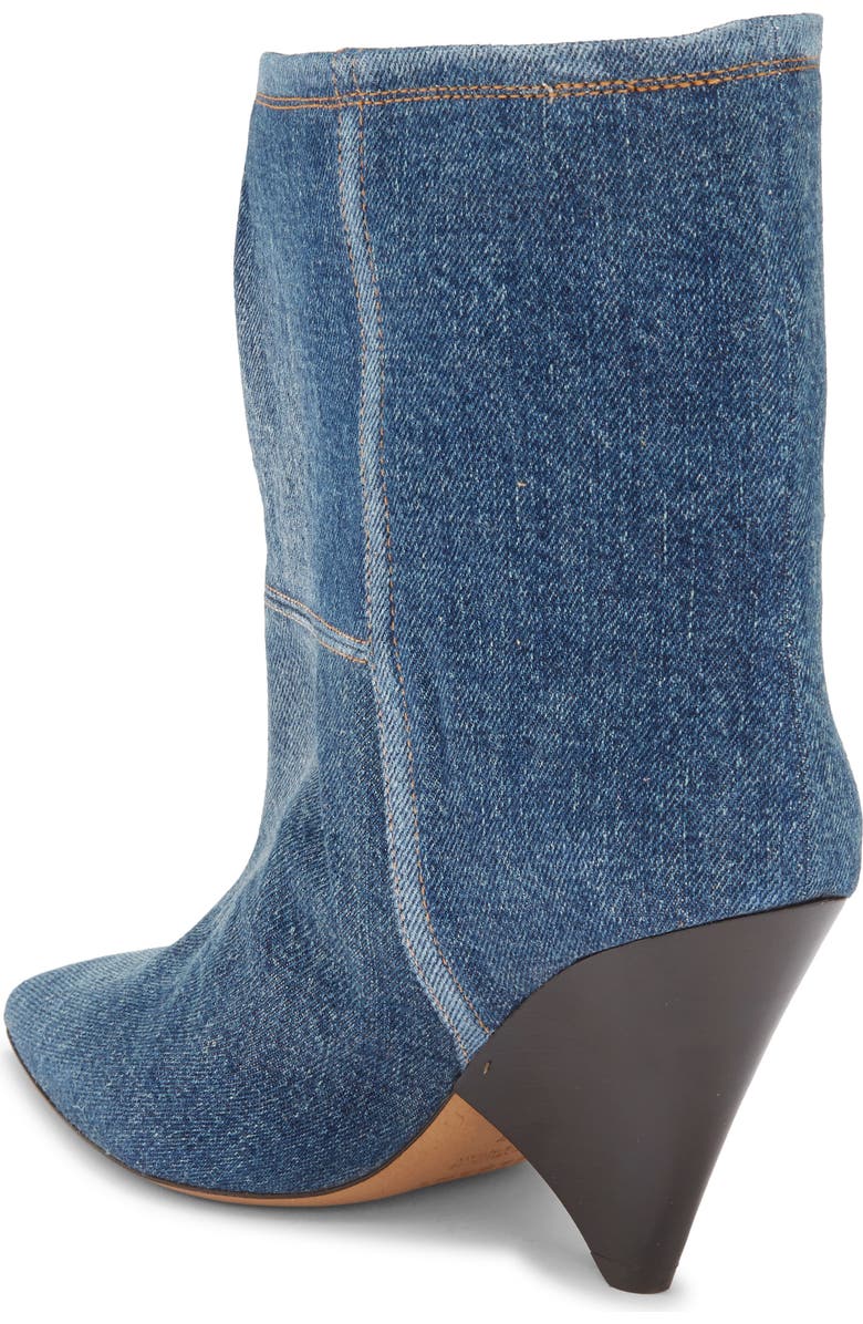 Isabel Marant Miyako Denim Bootie, Alternate, color, Washed Blue