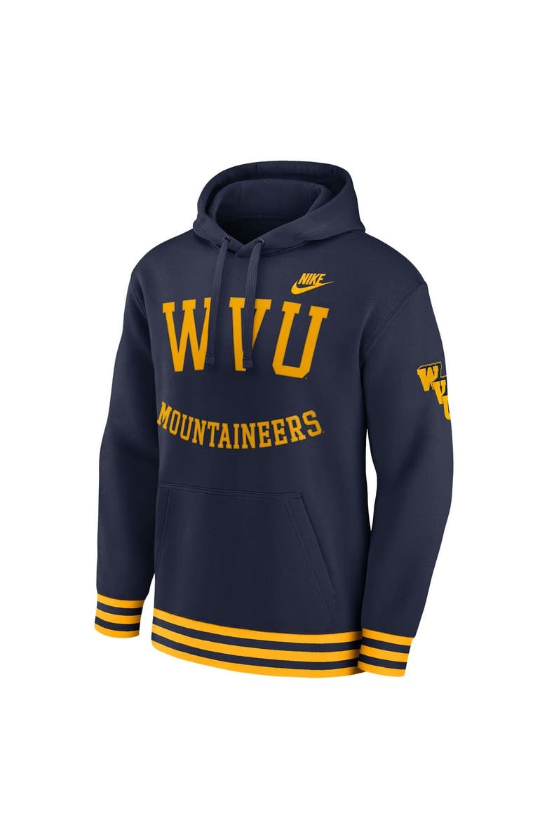 Nike Men's Nike Navy West Virginia Mountaineers Legacy Retro Pullover Hoodie, Alternate, color, 