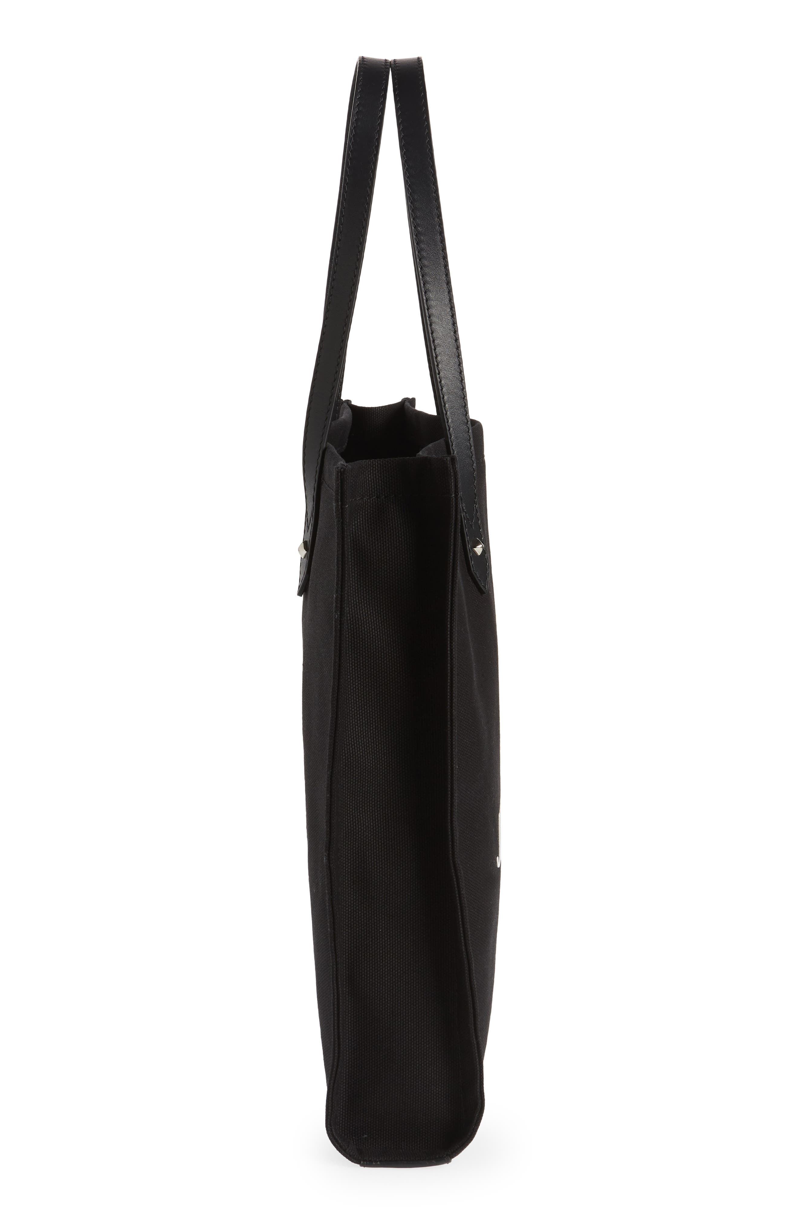 Jimmy Choo Logo Canvas Tote, Alternate, color, 