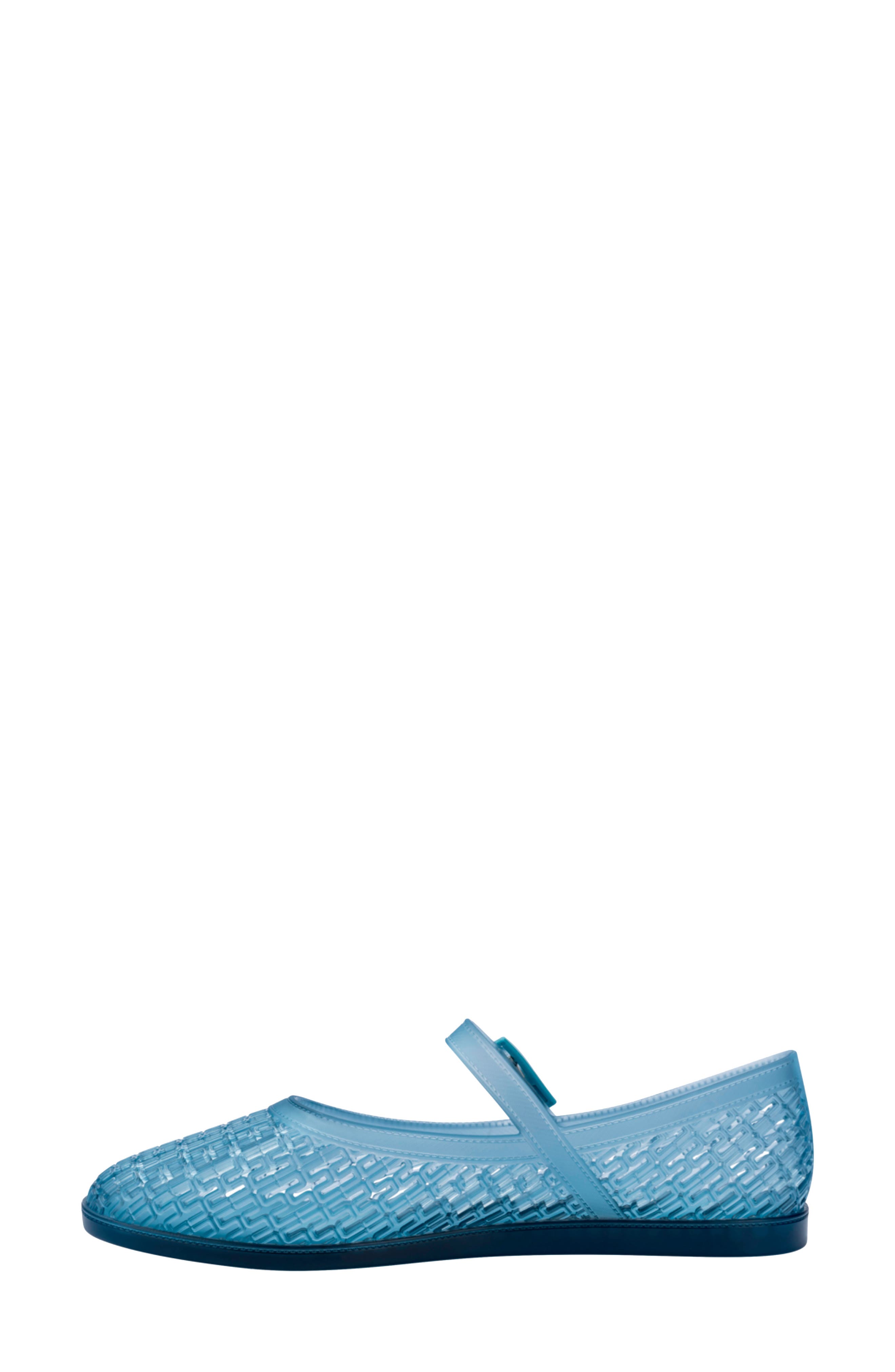 Harper Mary Jane Jelly Flat, Alternate, color, TRANSPARENT BLUE