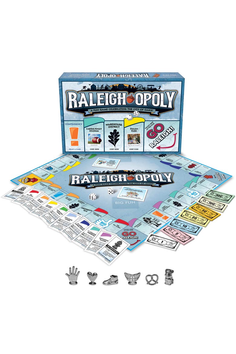 Raleigh Opoly Board Game, Alternate, color, Multicolored