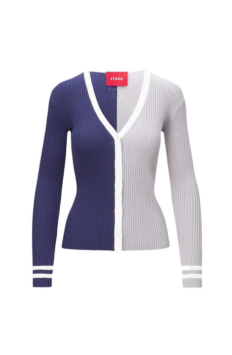 STAUD Women's STAUD Navy/White Dallas Cowboys Cargo Sweater, Alternate, color,