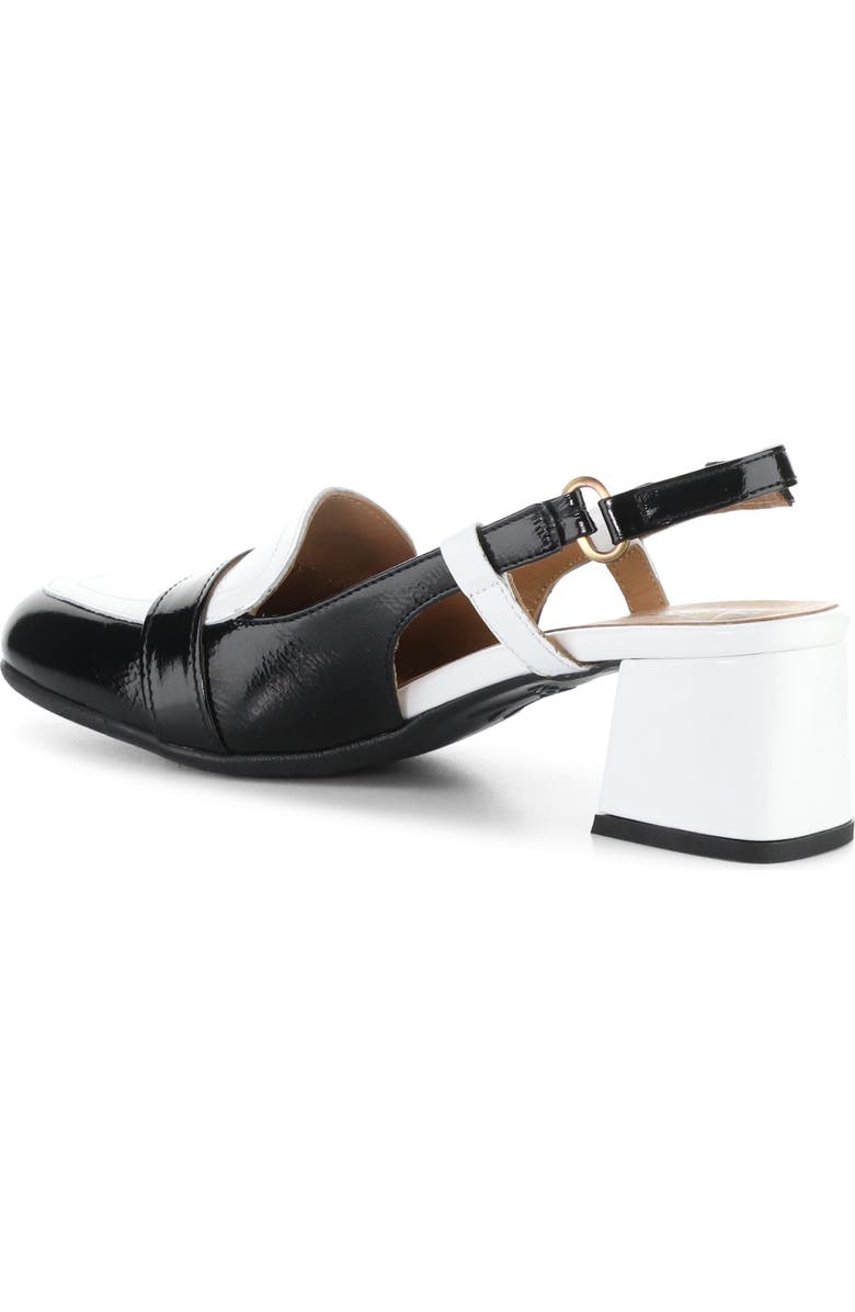 Fly London Pemy Slingback Pump, Alternate, color, Off White/ Black