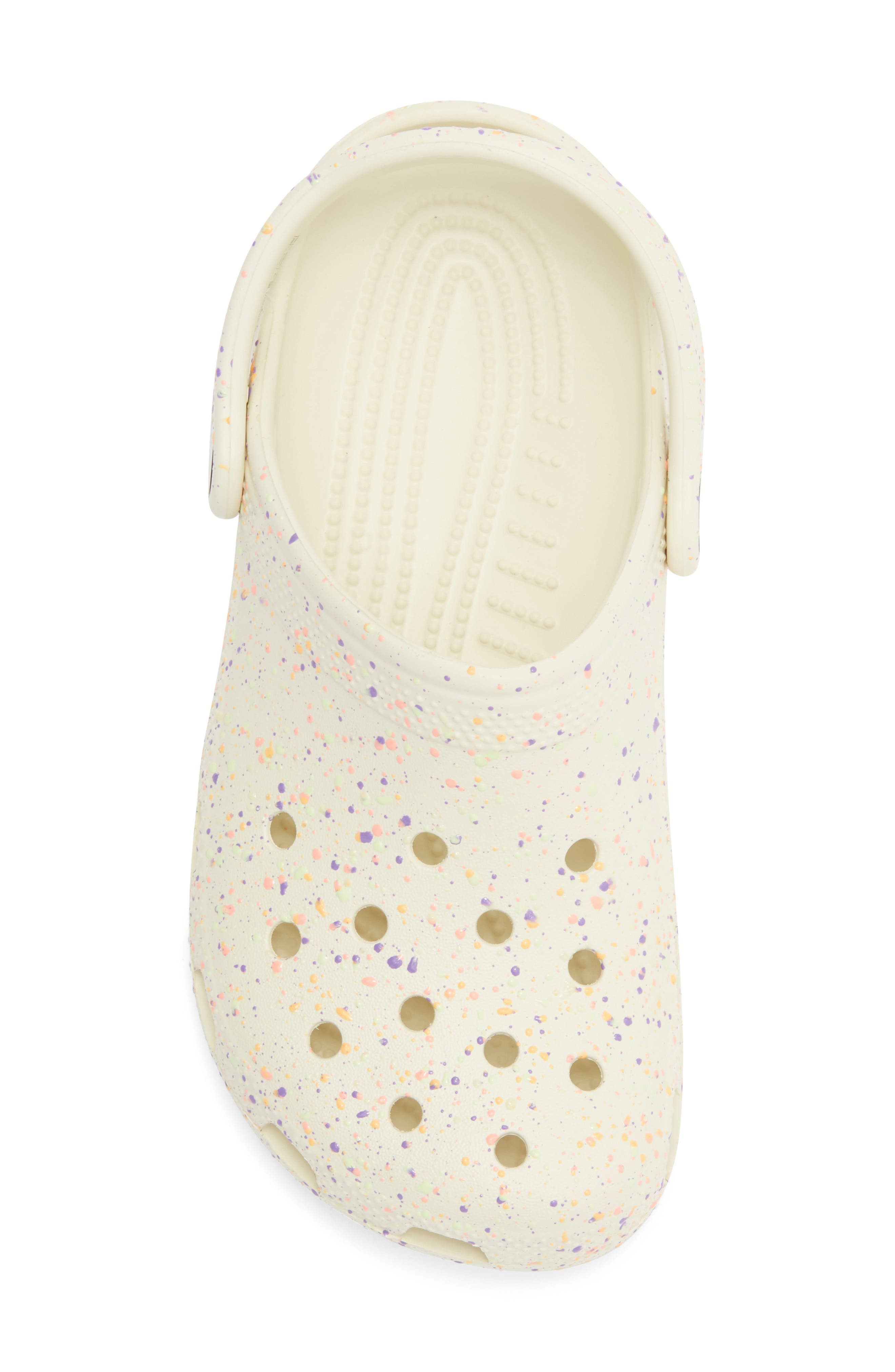 CROCS Kids' Classic Splatter Clog, Alternate, color, Summit White/ Multi
