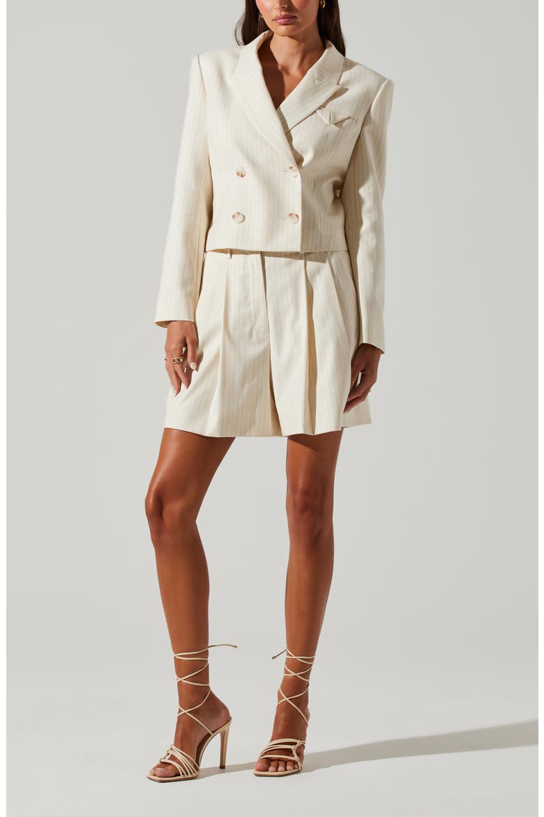 Preston Pinstripe Blazer, Alternate, color, OFF WHITE STRIPE
