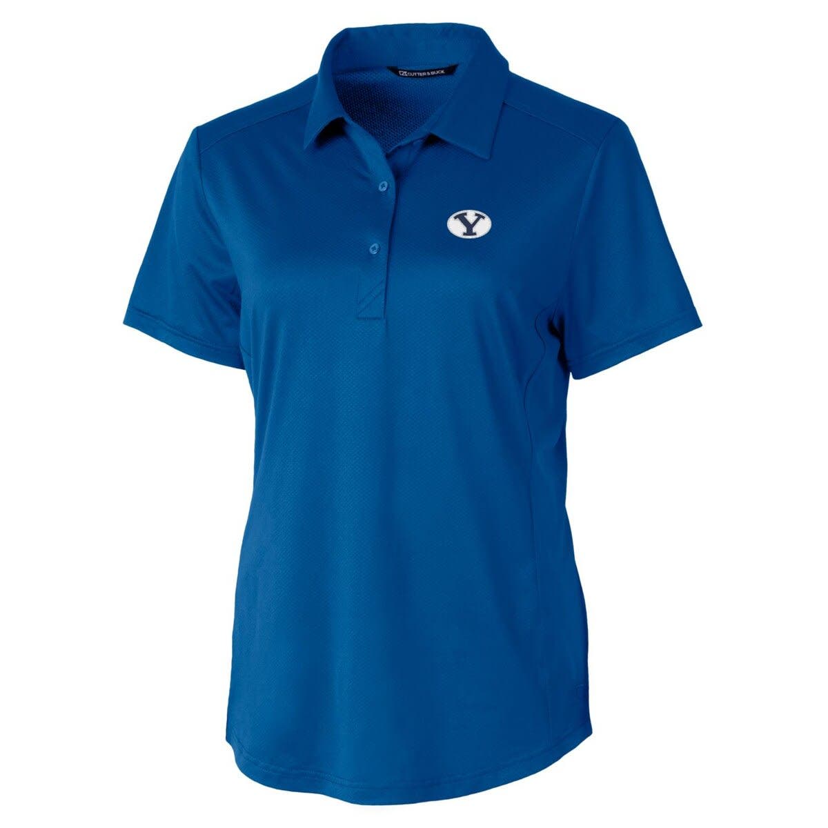 Women's Cutter & Buck Royal BYU Cougars Prospect Textured Stretch Polo - image 2