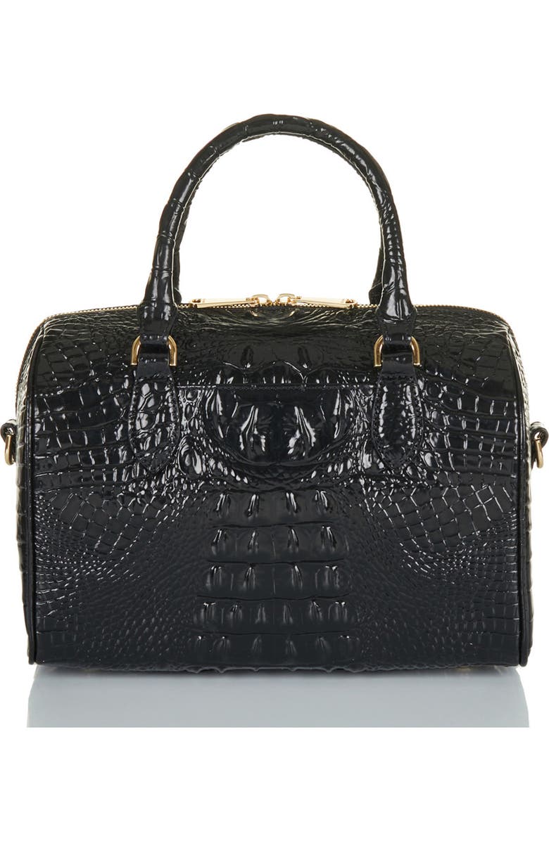 Brahmin Stacy Croc Embossed Leather Satchel, Alternate, color,