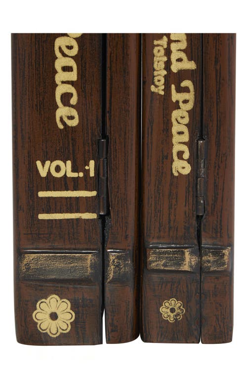 Sonoma Sage Home Set Of 3 War & Peace Decorative Keepsake Boxes In Brown