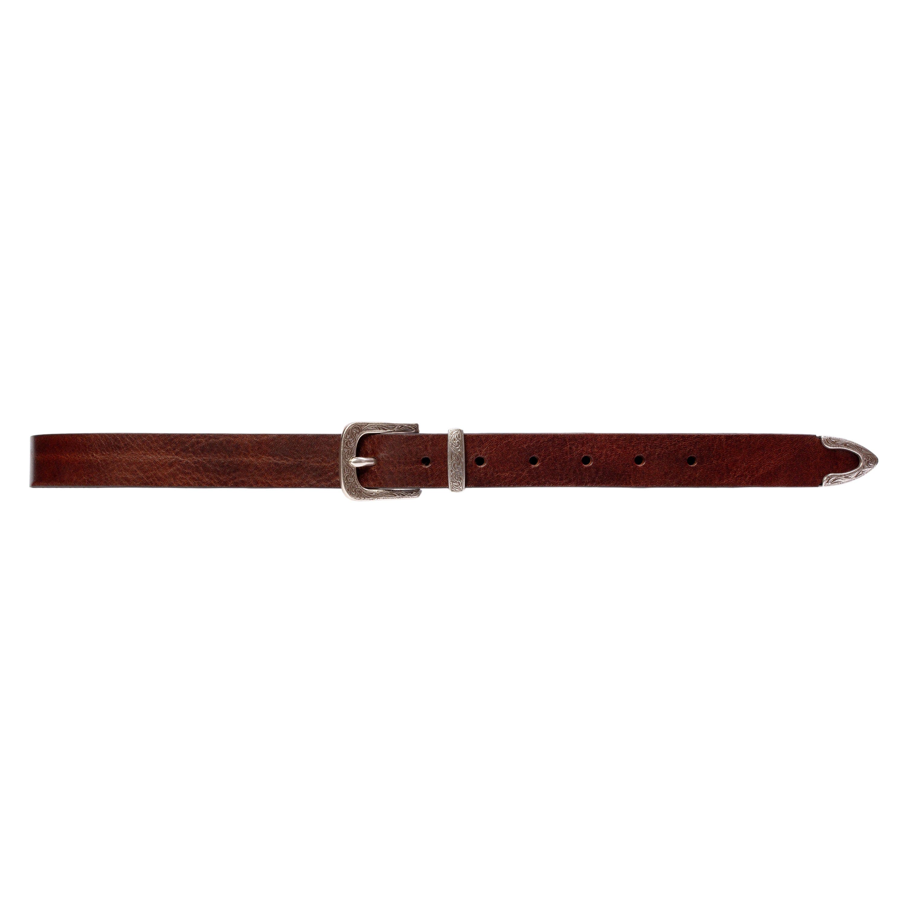 selected Brown Leather/Silver