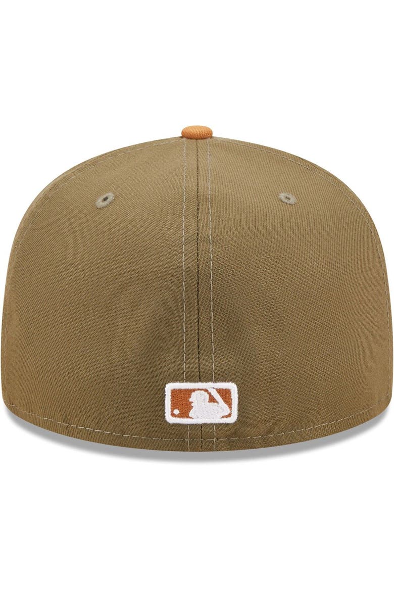 Men's New Era Olive/Brown New York Yankees Two-Tone Color Pack 59FIFTY Fitted Hat, Alternate, color, Olive