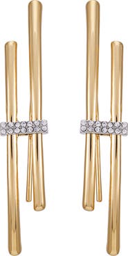 Vince Camuto Crystal Pavé Fish Hook Earrings