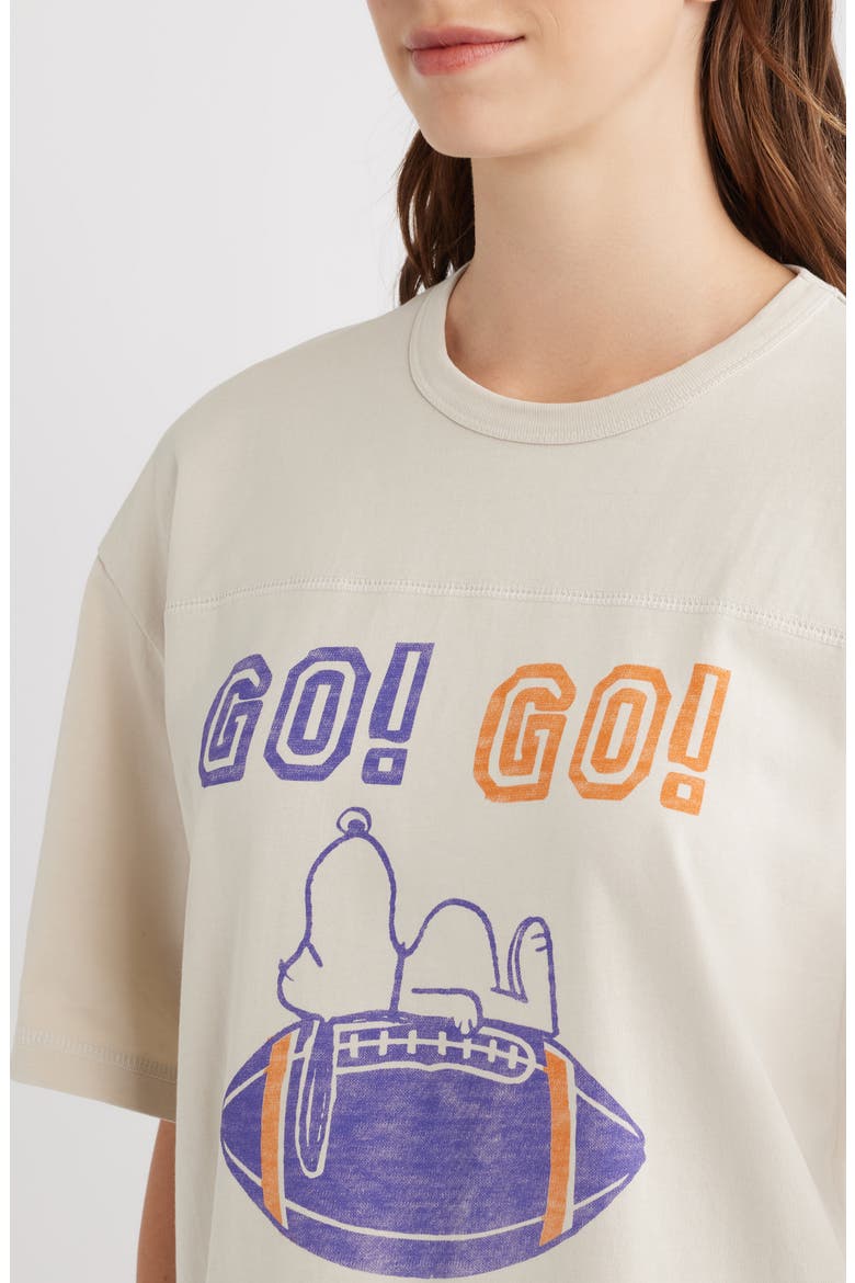Snoopy Graphic T-shirt, Alternate, color, BIRCH