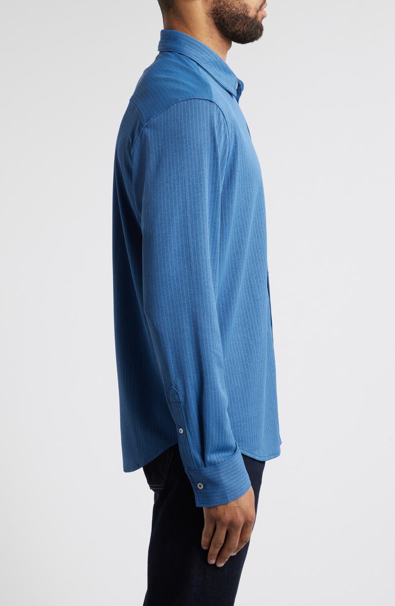 Tommy Bahama San Lucio Studio Stripe IslandZone<sup>®</sup> Button-Up Shirt, Alternate, color, 