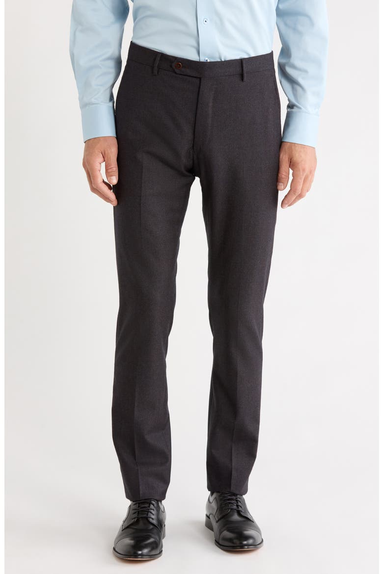 Noah Wool Trousers, Main, color, DARK BURGUNDY