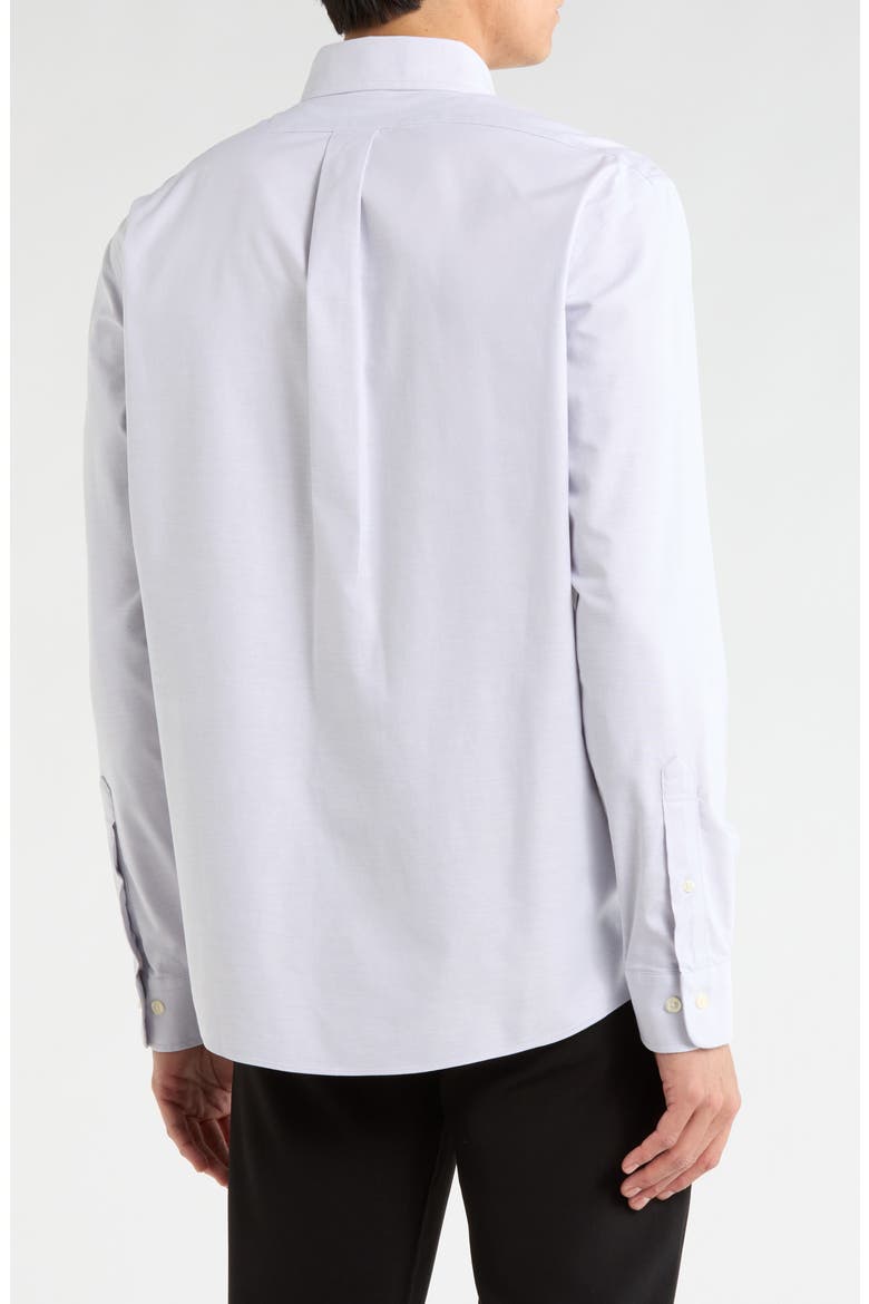 Regular Fit Stretch Cotton Oxford Button-Down Shirt, Alternate, color, LIGHT LAVENDER SOLID