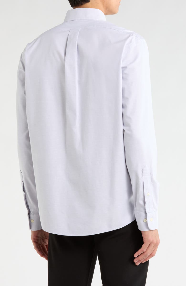 Brooks Brothers Regular Fit Stretch Cotton Oxford Button-Down Shirt, Alternate, color, Light Lavender Solid