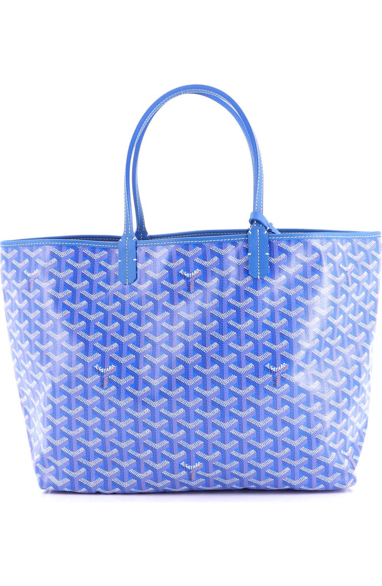 Pre-Owned Goyard Saint Louis Tote Coated Canvas PM, Main, color, Blue