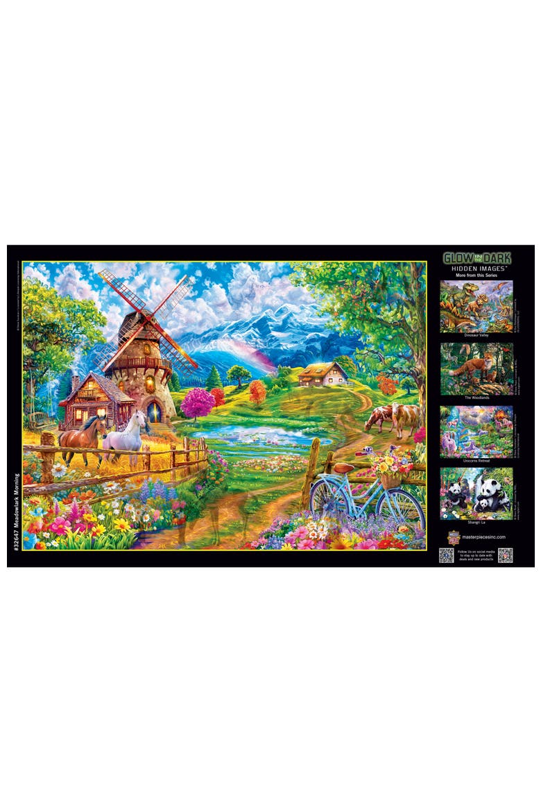 Meadowlark Morning 500 Piece Puzzle, Alternate, color, Multicolor