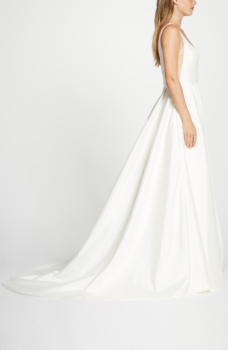 Jenny Yoo Collection Lawrence Taffeta Ballgown Wedding Dress, Alternate, color, 