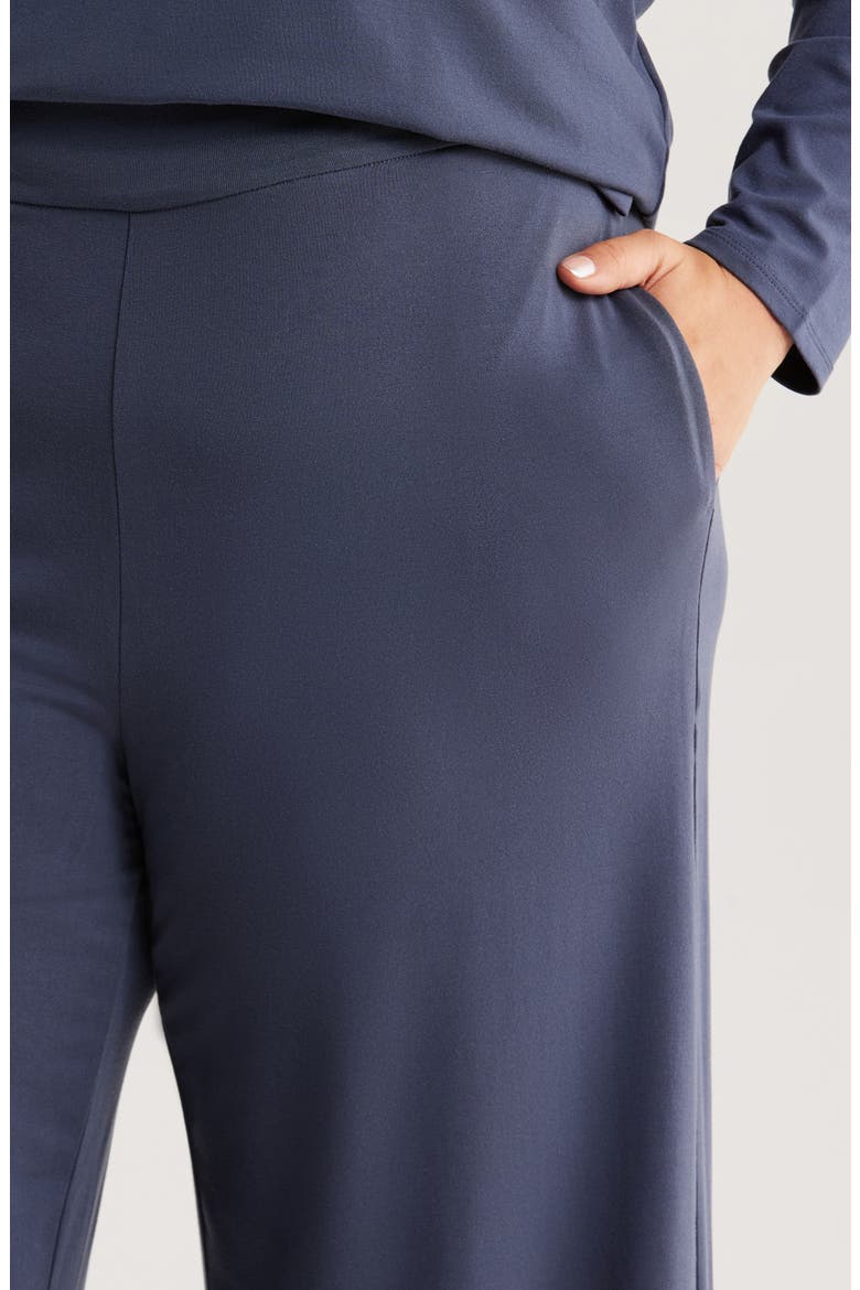 High Waist Wide Leg Pants, Alternate, color, OCEAN