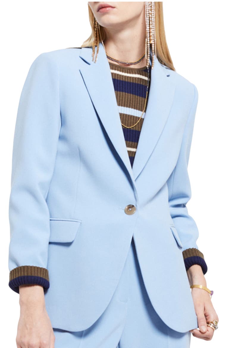 Classic Tailored Blazer, Main, color, Crystal
