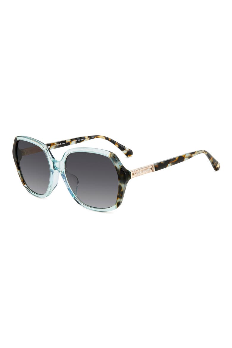ellery 57mm square sunglasses, Alternate, color, BLUE
