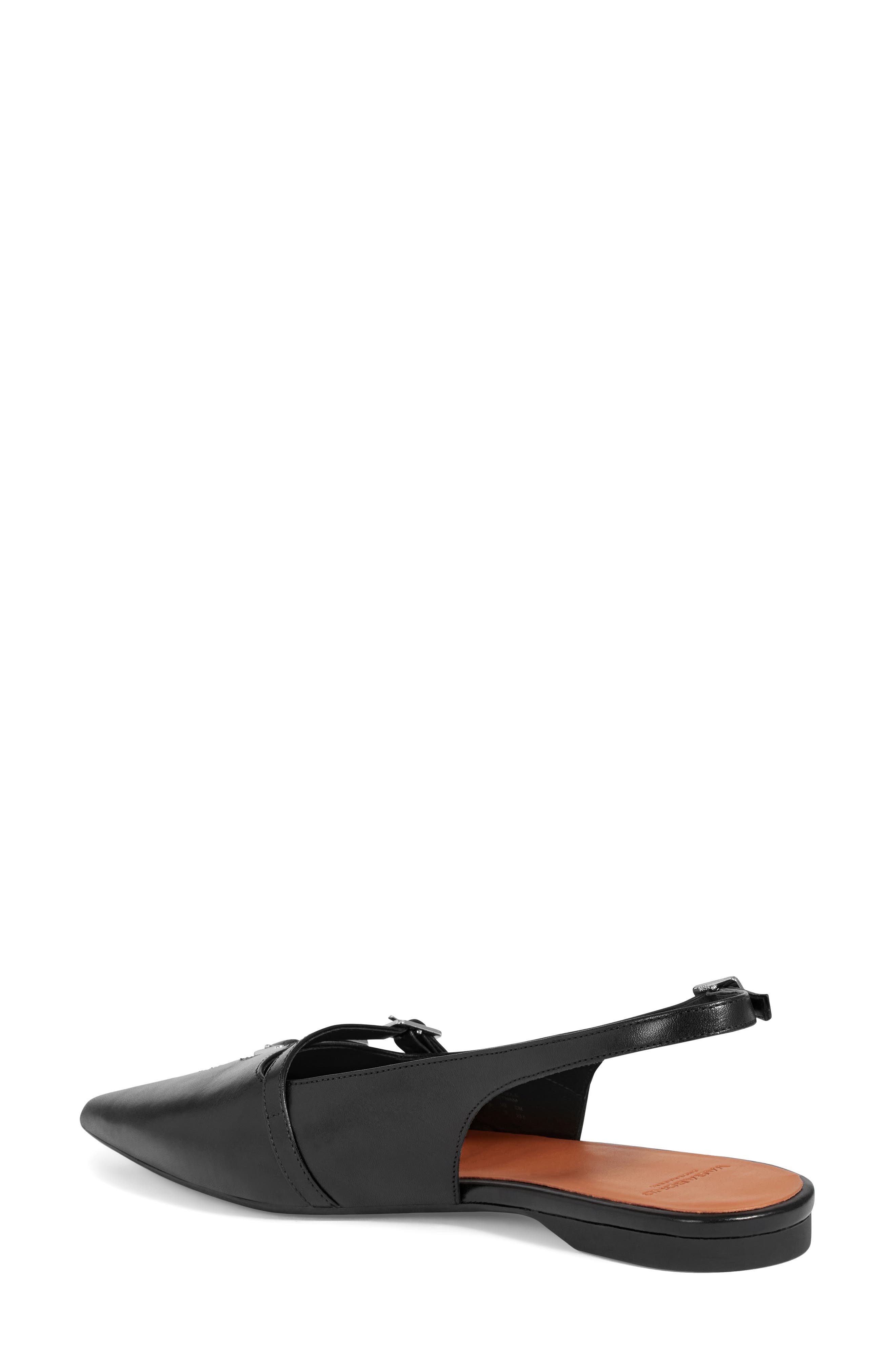 Vagabond Shoemakers Hermine Pointed Toe Slingback Flat, Alternate, color, Black