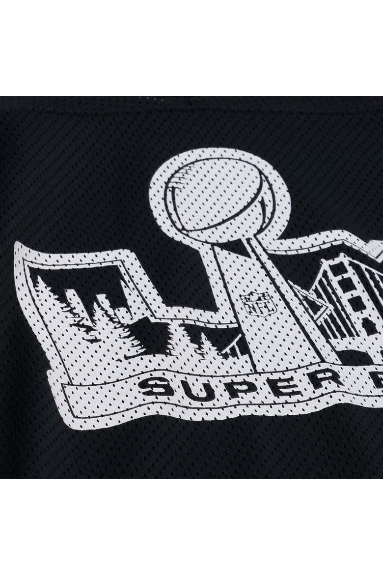 Unisex Mitchell & Ness x Levi's Black Super Bowl LX Legacy Jersey, Alternate, color, Black