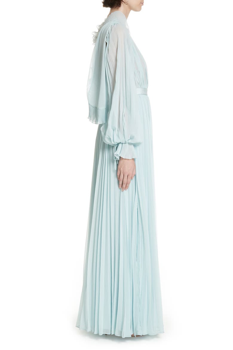 Chiffon Maxi Dress, Alternate, color, BLUE