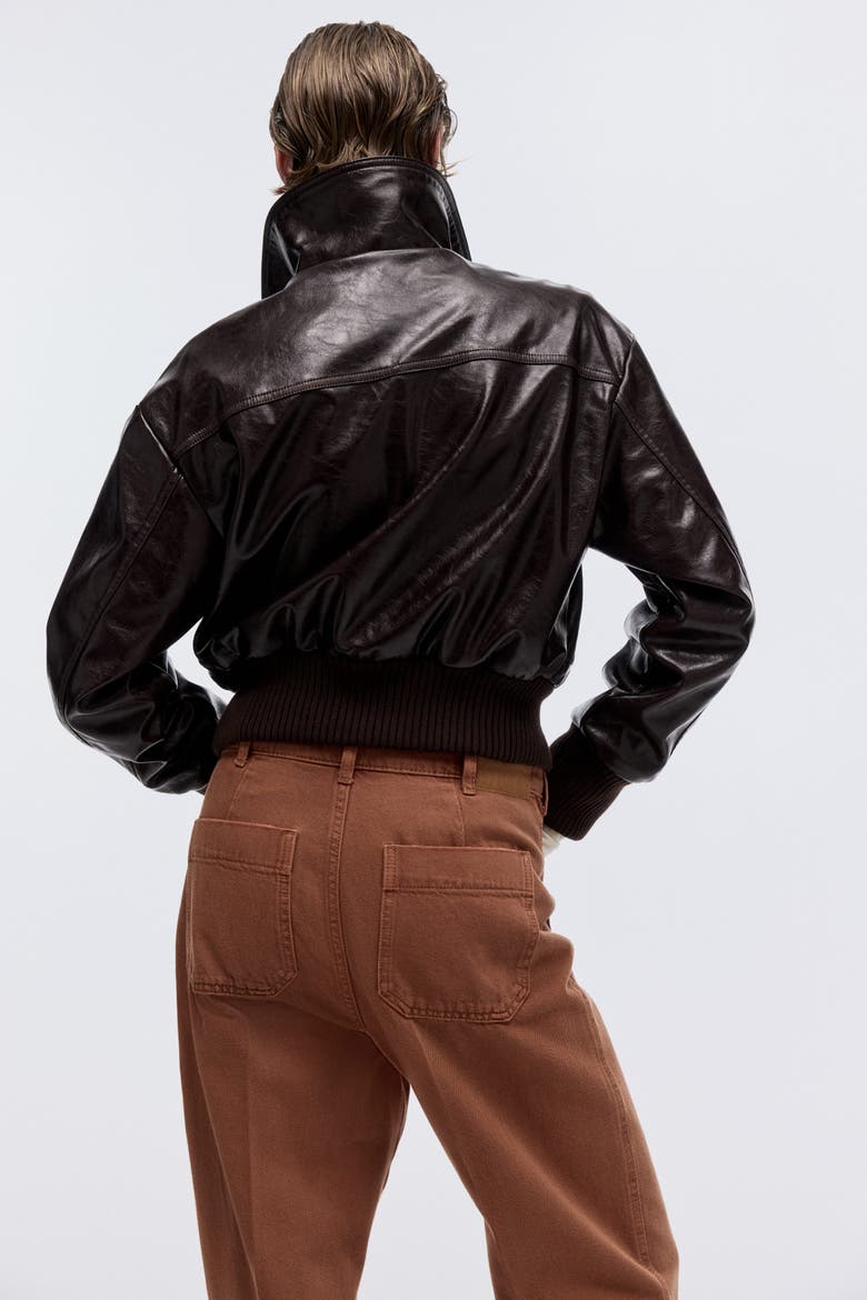 Straight High Jeans, Alternate, color, Terracotta