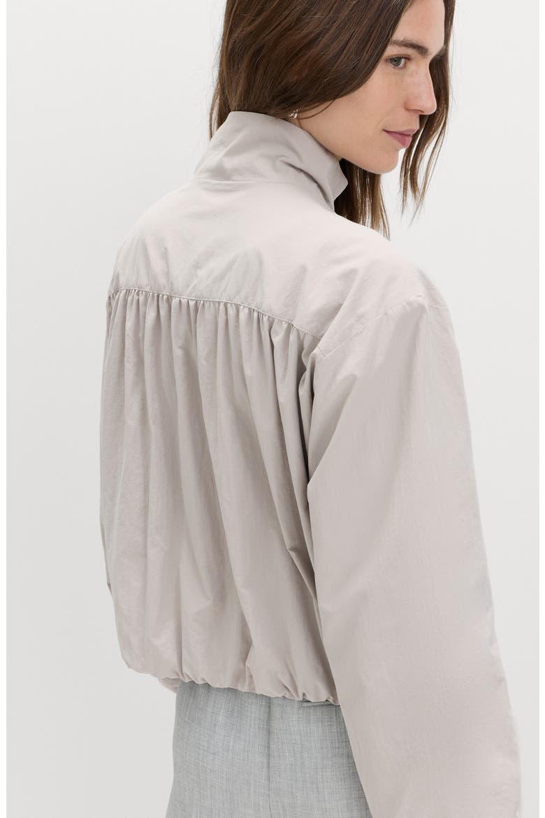 Funnel Neck Jacket, Alternate, color, GREY