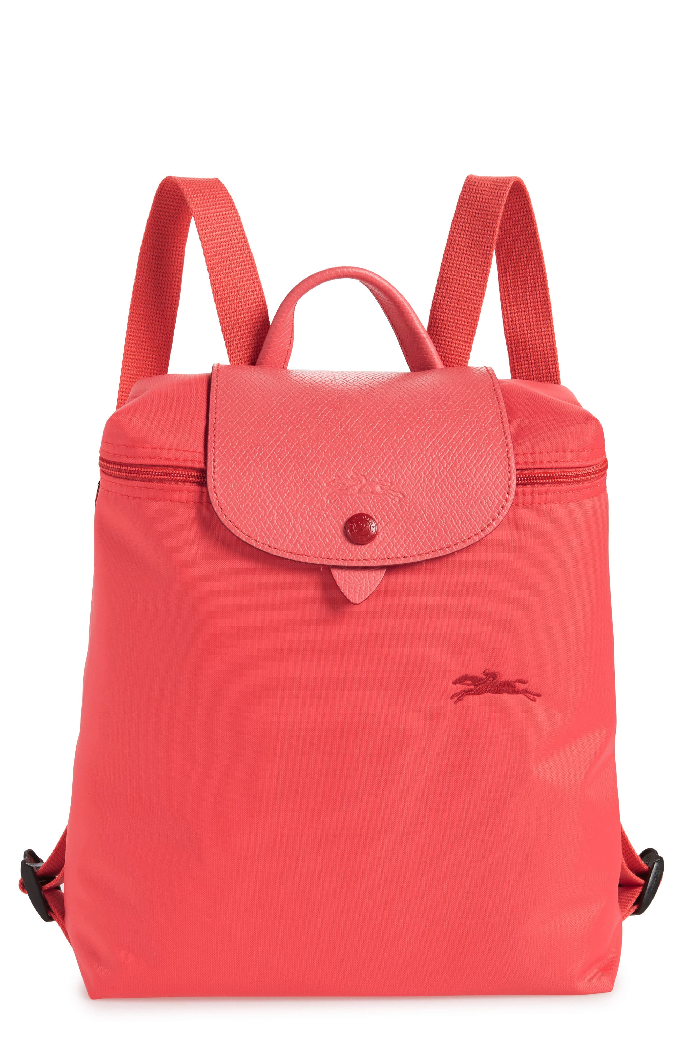 Le Pliage Club Backpack, Main, color, POMEGRANATES