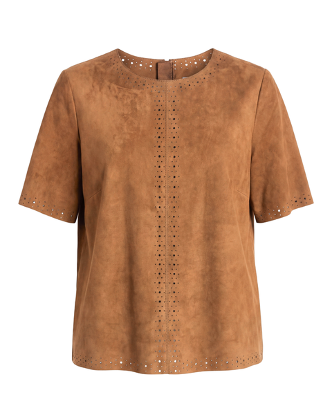 Chloe Genuine Suede Top
