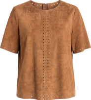 Cartolina Chloe Genuine Suede Top