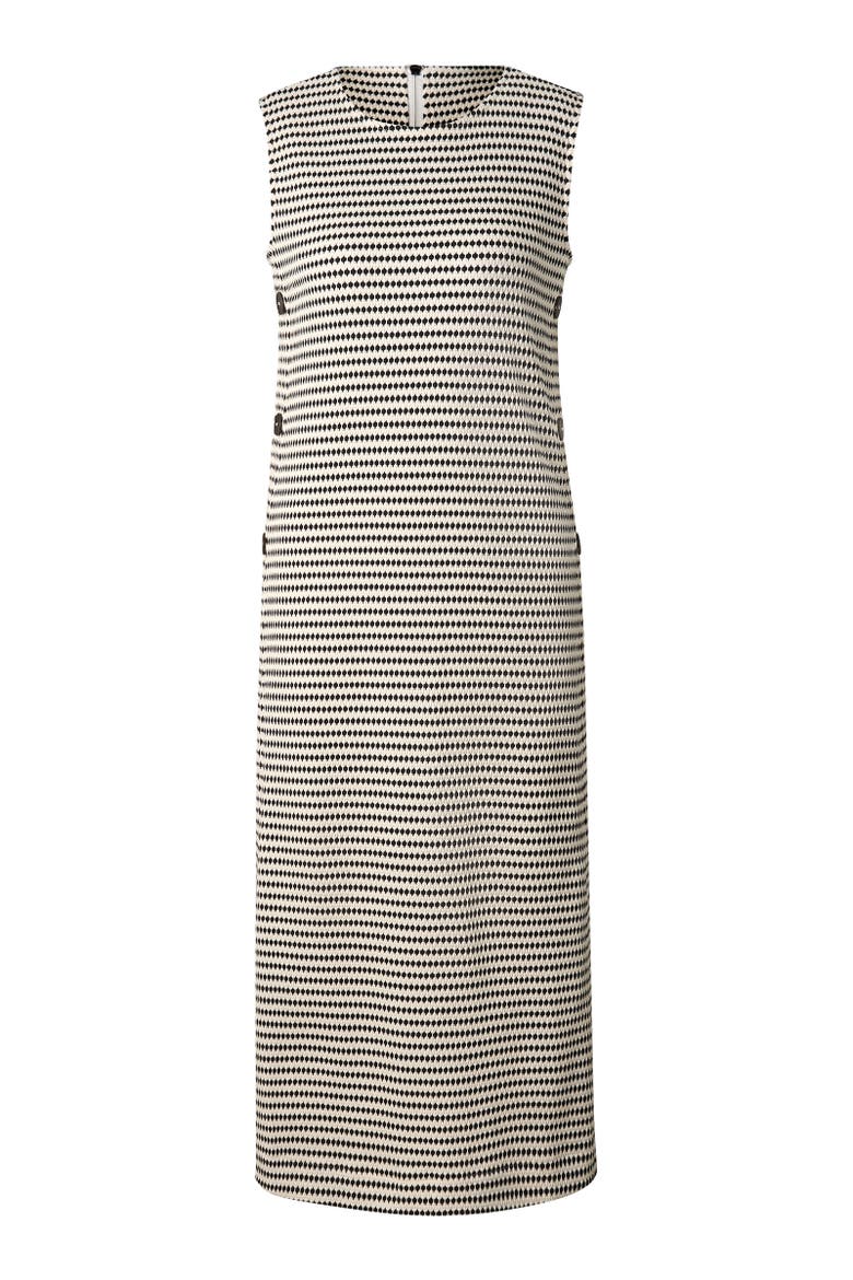 Samira Dress, Main, color, Black/Off-White