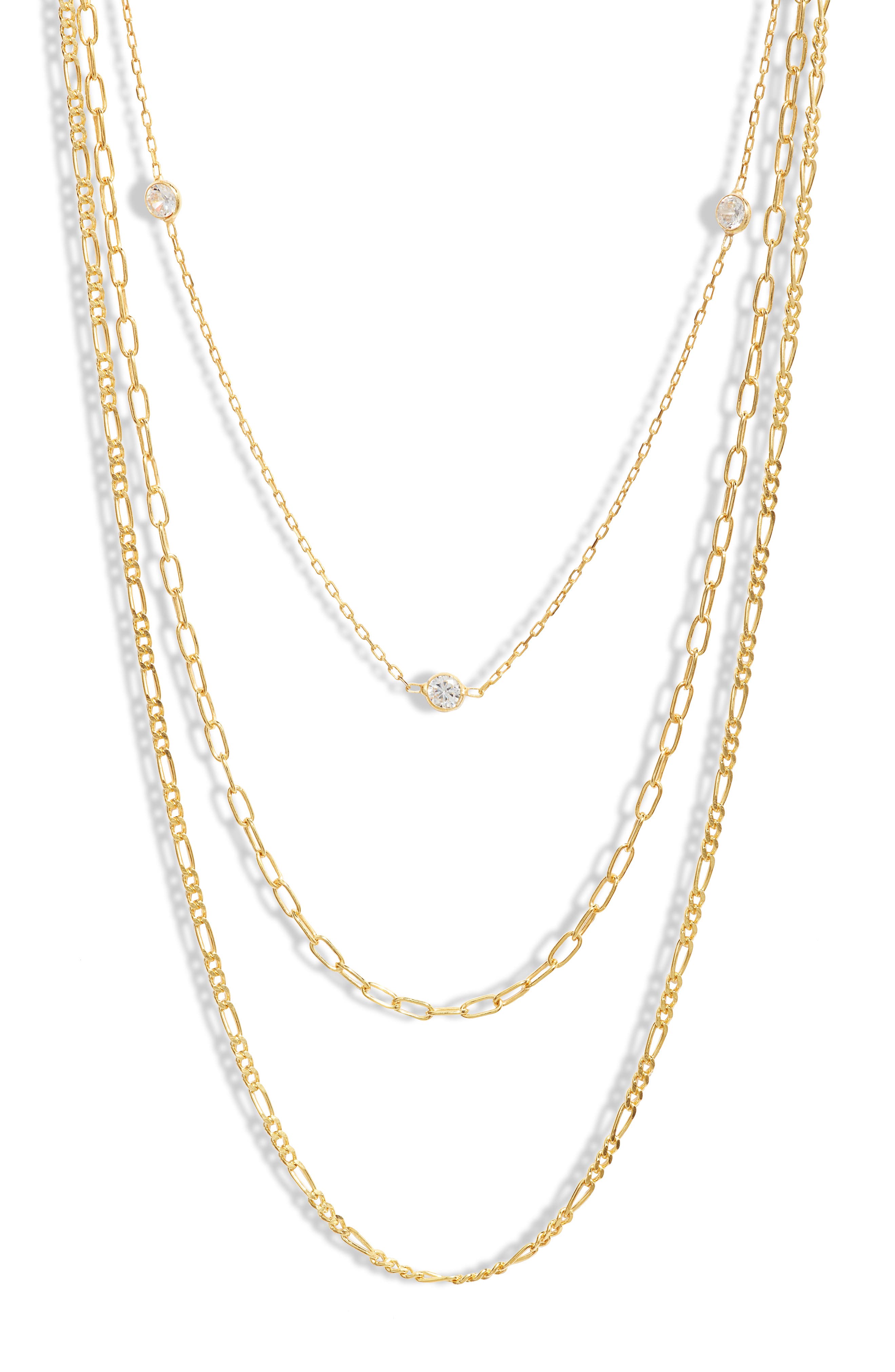 ARGENTO VIVO Sterling Silver Layered Necklace (Women) | Nordstromrack